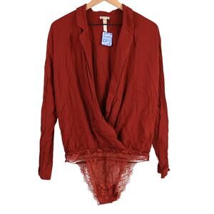 Free People Elsa Bodysuit, small, NWT